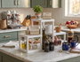 Hermia Sakura Organizador de Cocina Blanco